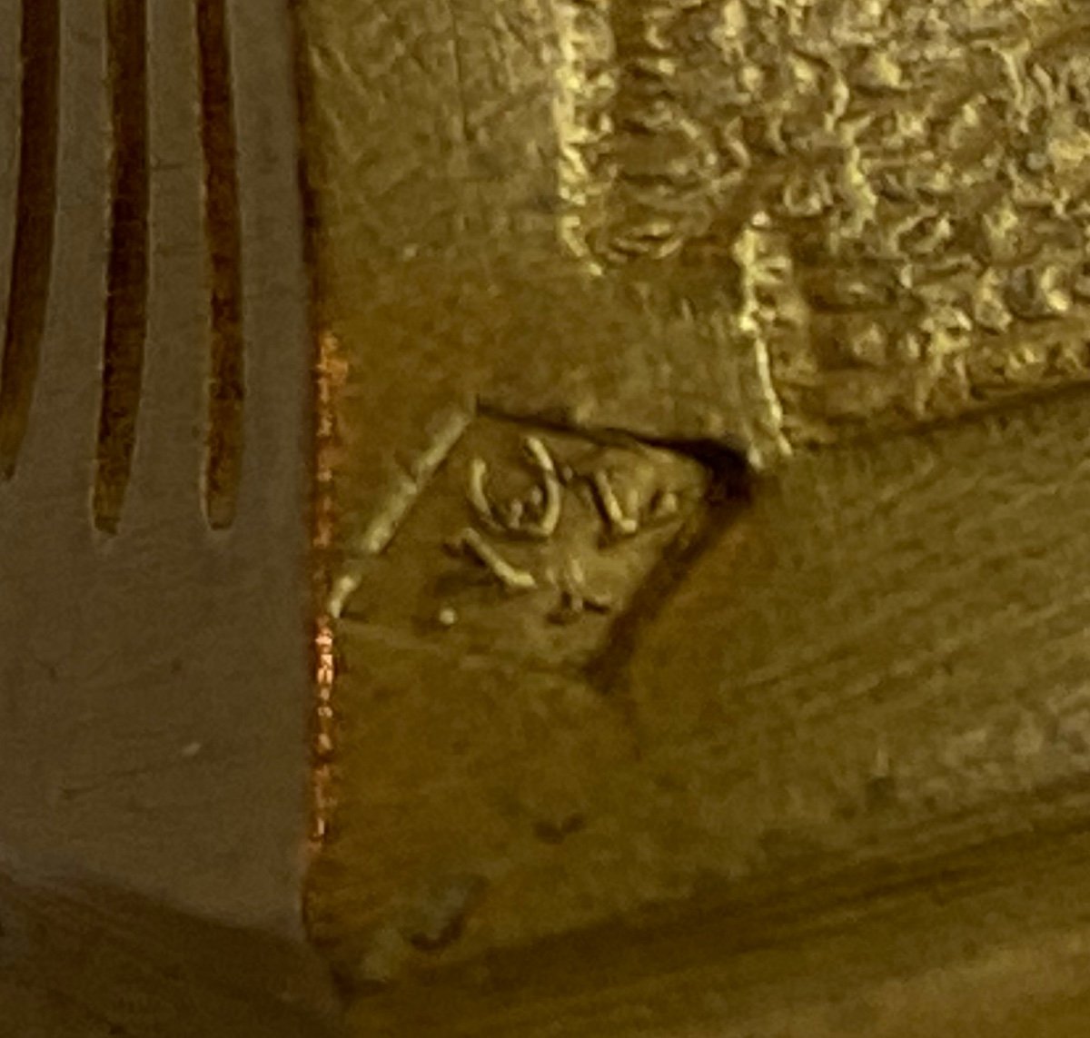 Wax Seal In Gilt Bronze 1900.-photo-1