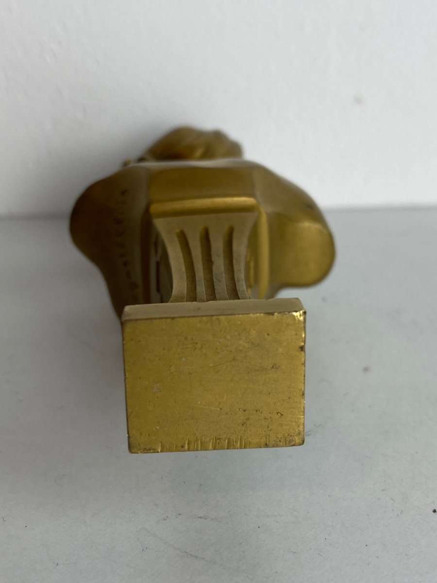 Wax Seal In Gilt Bronze 1900.-photo-3