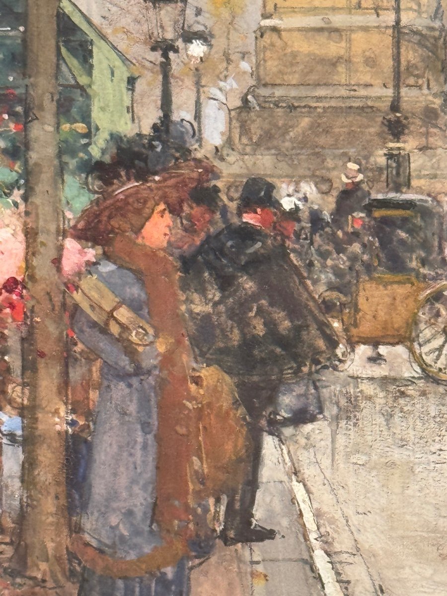 Place De Clichy By Eugène Galien Laloue.-photo-4
