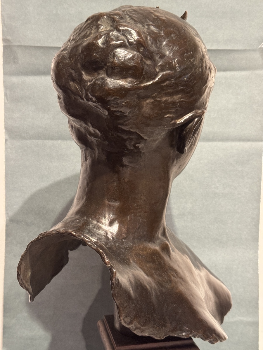 Buste de Diane en bronze par Falguière.-photo-3