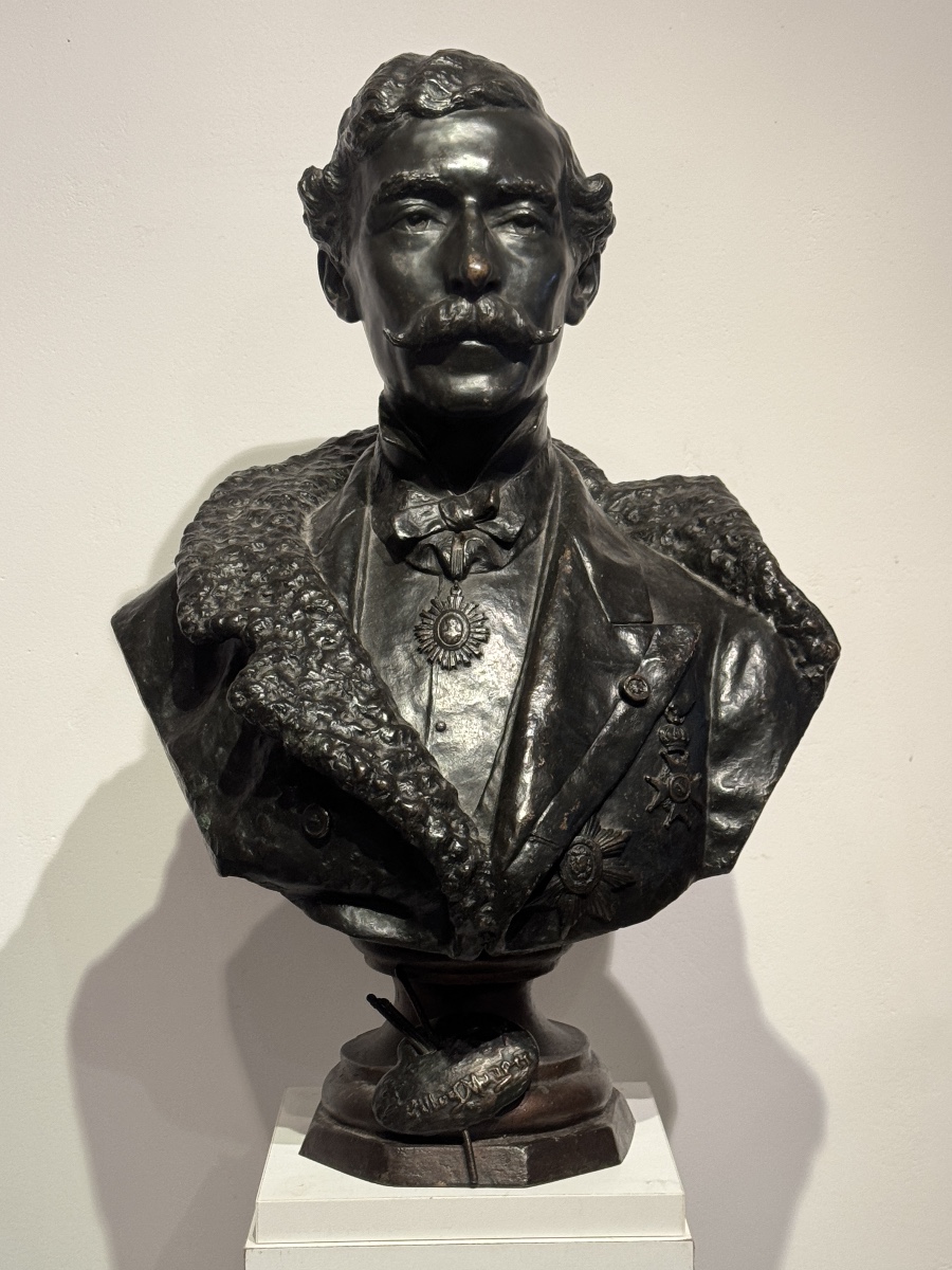 Buste du peintre Munger en bronze par Max Contini.