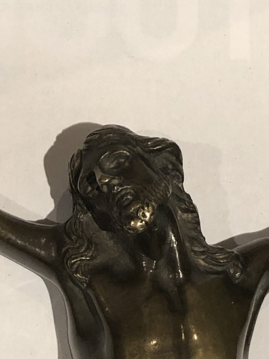 Christ En Bronze 18ème.-photo-2