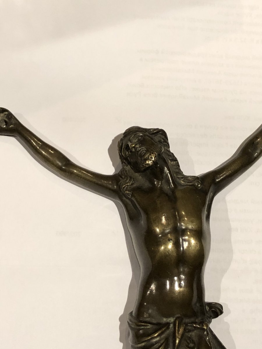 Christ En Bronze 18ème.-photo-1