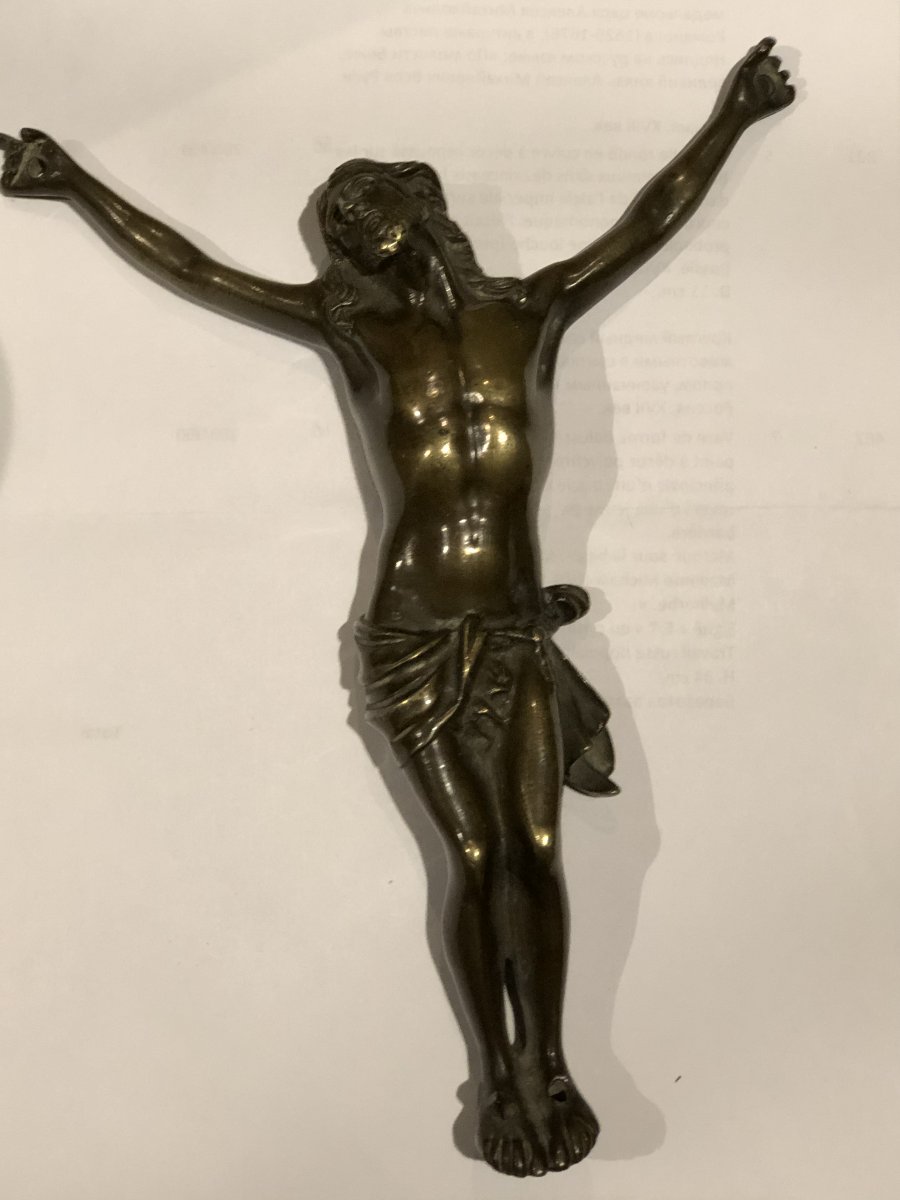 Christ En Bronze 18ème.