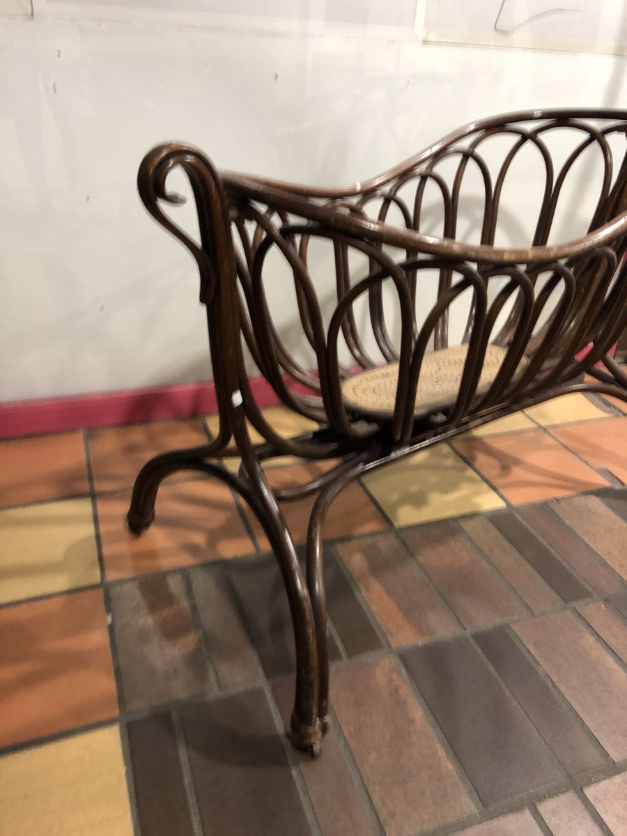 Berceau  en bois courbé Par Thonet-photo-3