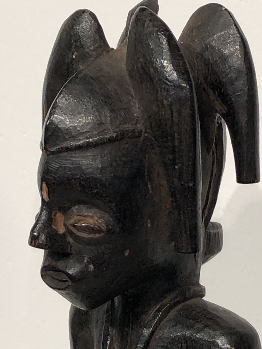 Rare Statuette Masculine Senoufo - Côte D’ivoire -photo-3