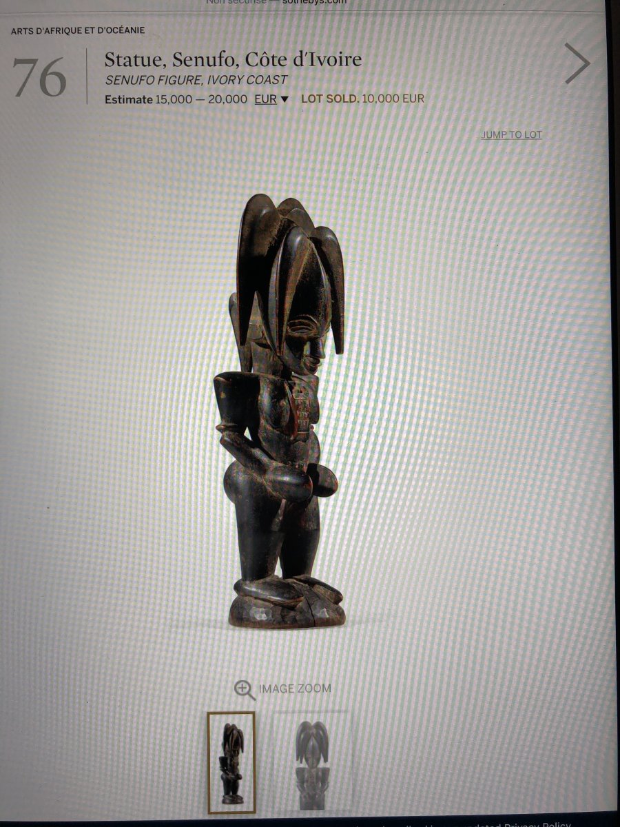 Rare Statuette Masculine Senoufo - Côte D’ivoire -photo-6