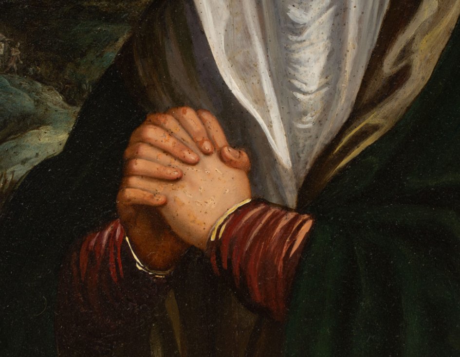 Dutch School, 17th Century: Virgin Of Sorrows (mater Dolorosa)-photo-3
