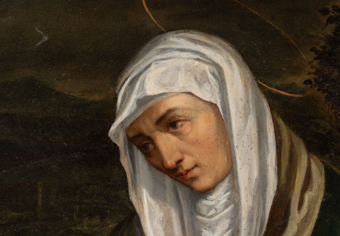 Dutch School, 17th Century: Virgin Of Sorrows (mater Dolorosa)-photo-4