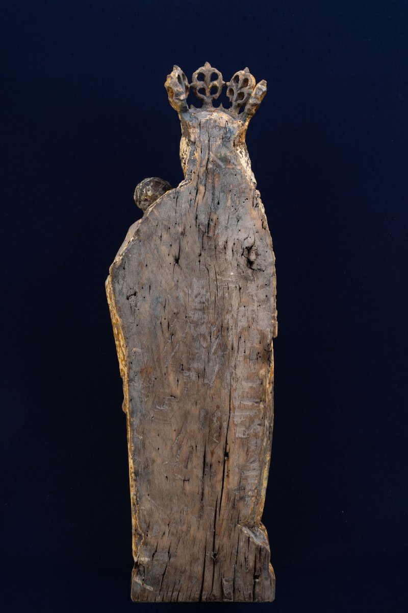 Austrian Gothic Virgin And Child, 15th Century-photo-2