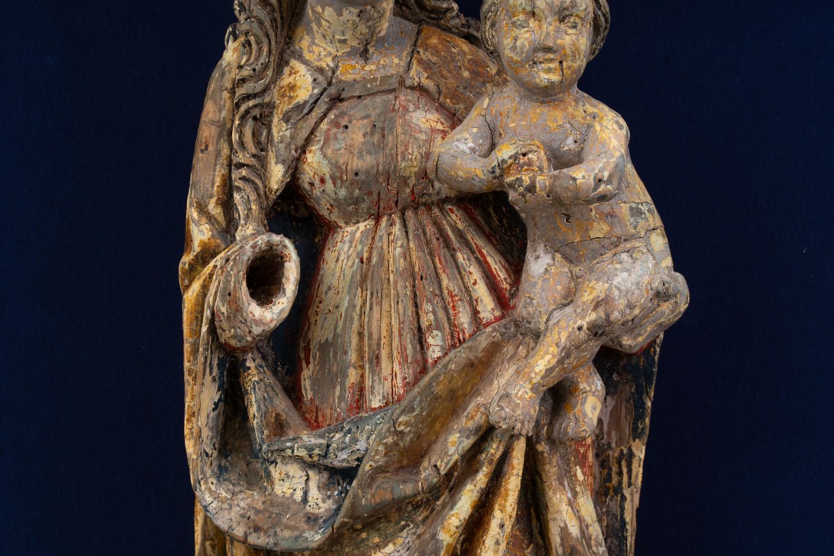 Austrian Gothic Virgin And Child, 15th Century-photo-1