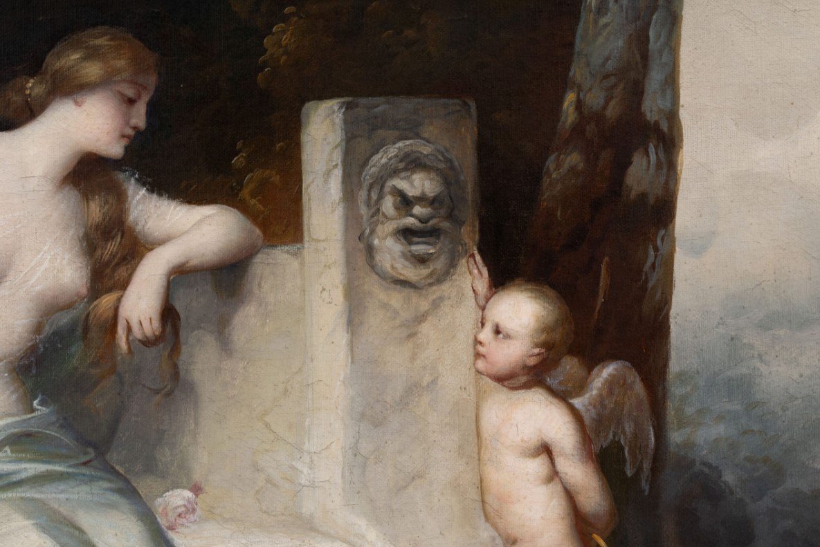 Ferdinand Keller (1842–1922), School: David Playing The Harp Before Bathsheba-photo-3