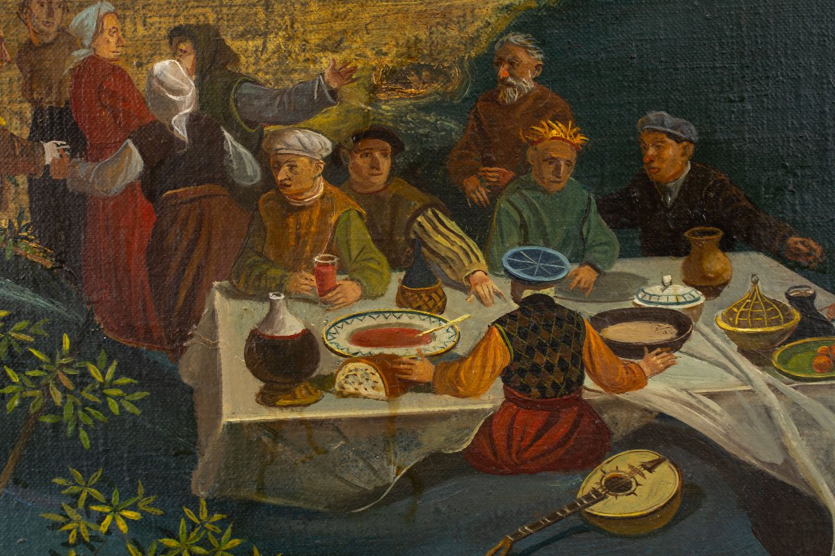 János Duschanek (1947–2013): The Banquet-photo-2