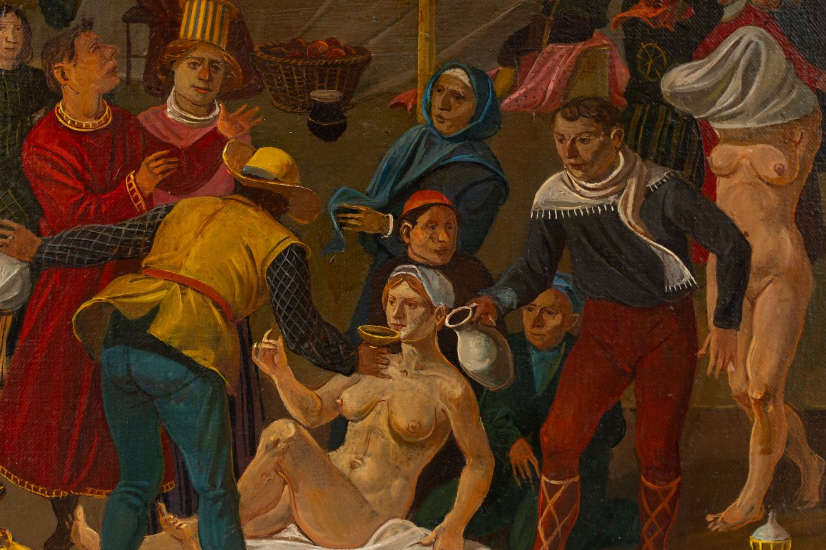 János Duschanek (1947–2013): The Banquet-photo-1
