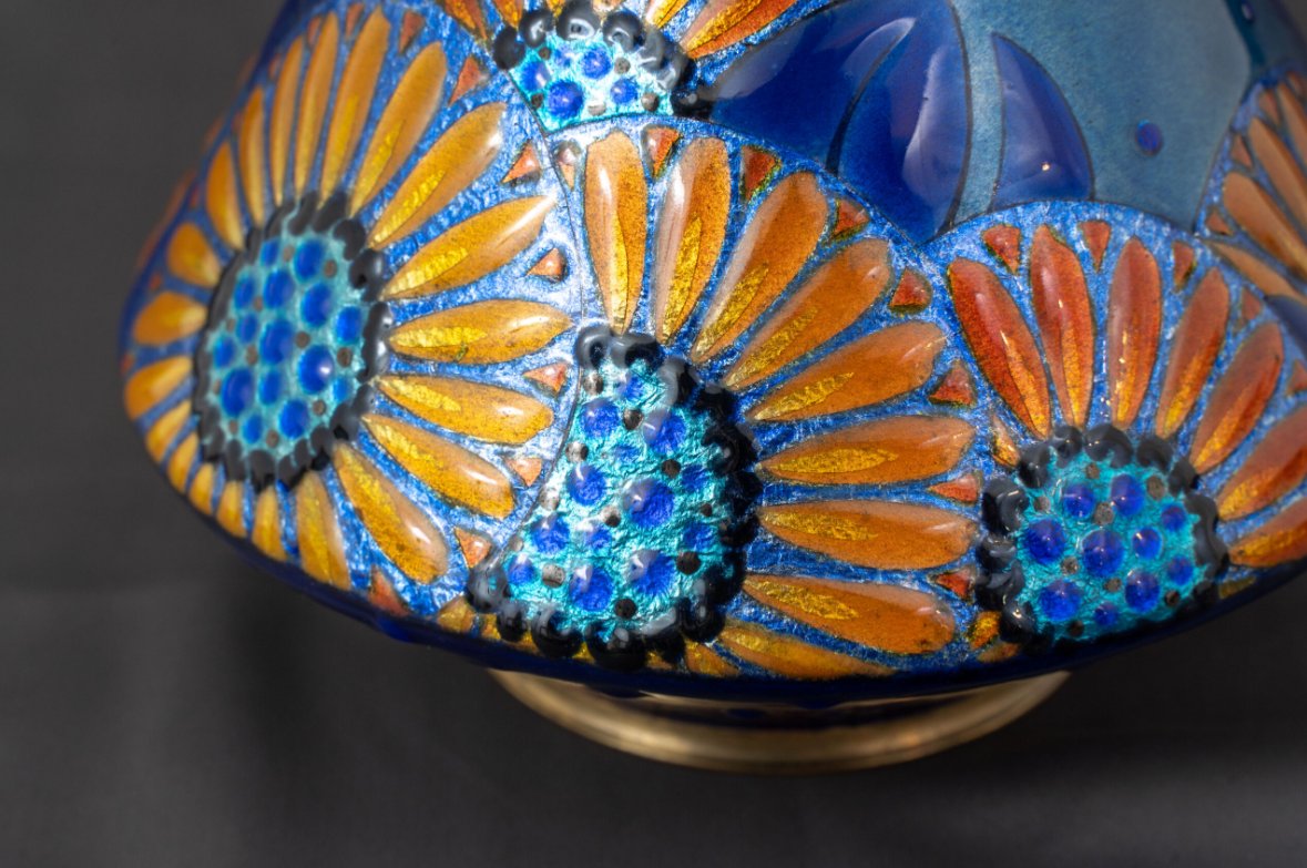 Henriette Marty, Limoges (1902–1996): Art Nouveau Decorative Vase-photo-2