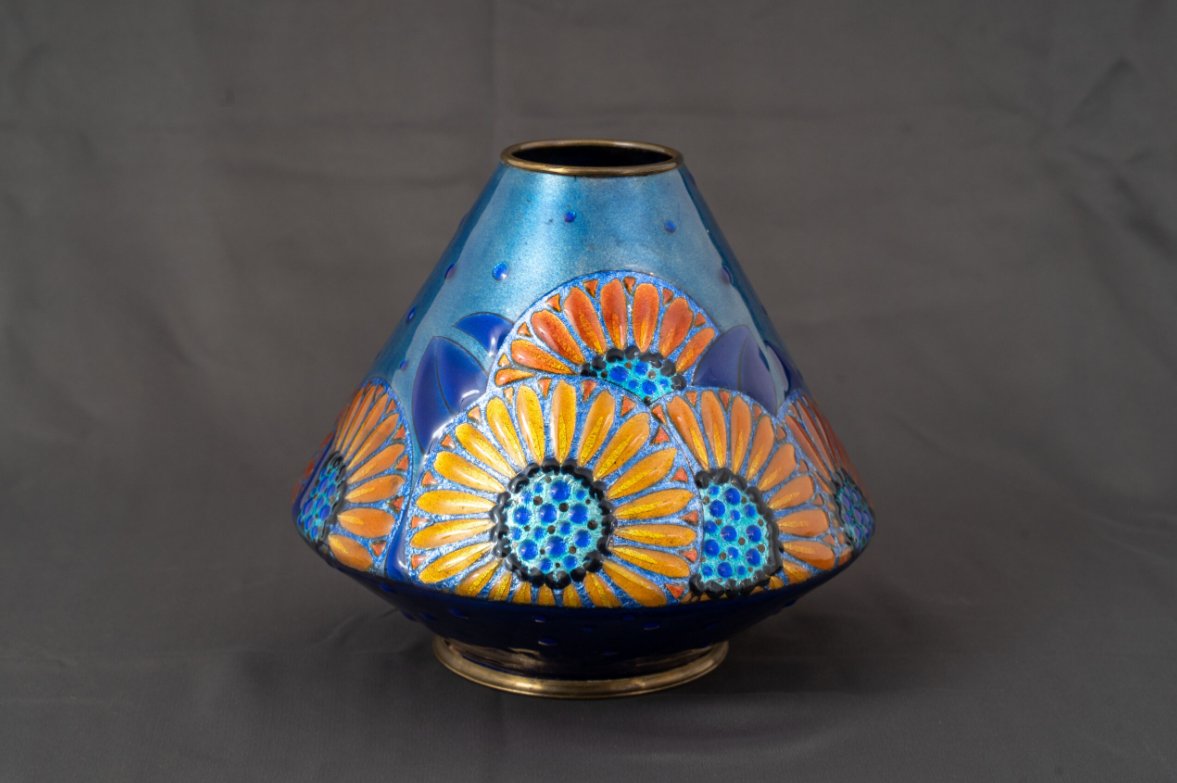 Henriette Marty, Limoges (1902–1996): Art Nouveau Decorative Vase-photo-4