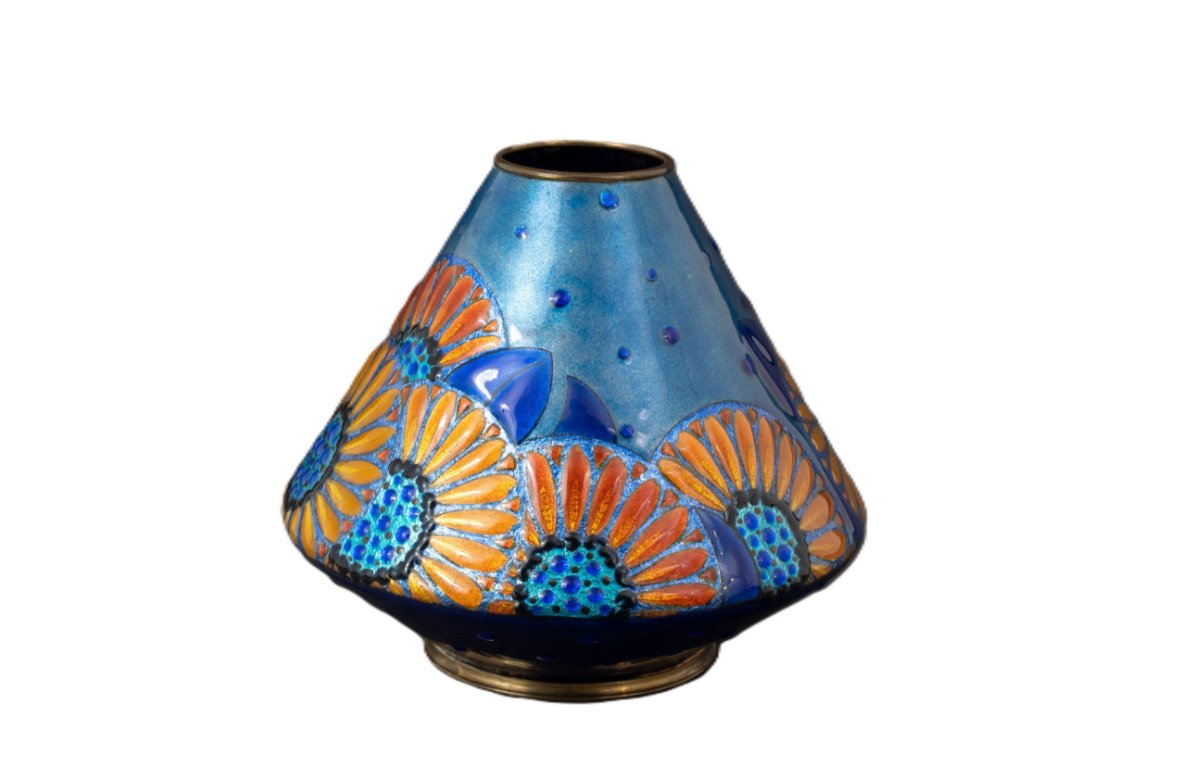 Henriette Marty, Limoges (1902–1996): Art Nouveau Decorative Vase