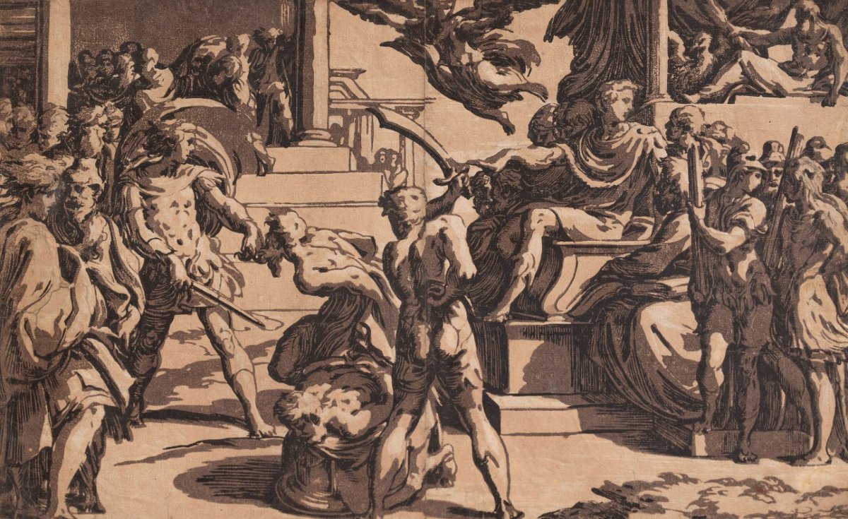 Antonio Da Trento (1508–1550): The Martyrdom Of Saint Paul-photo-3