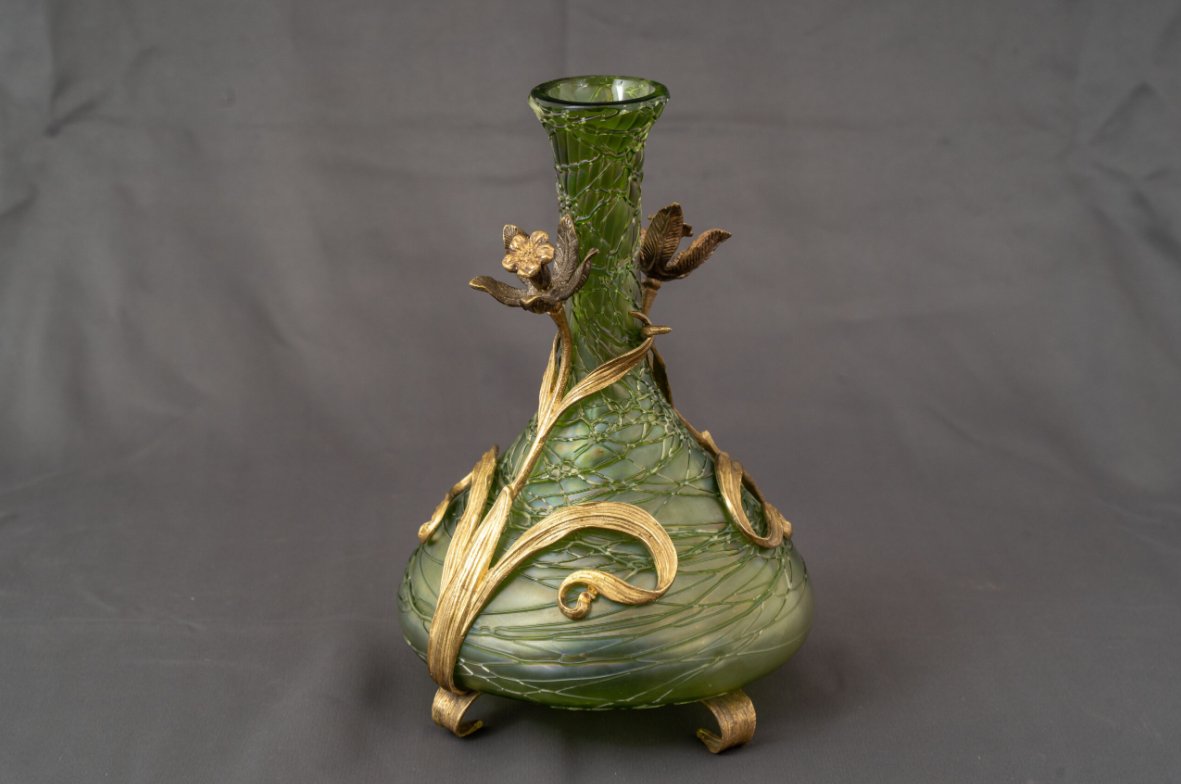 Vase en verre Art nouveau de Palme & König-photo-2