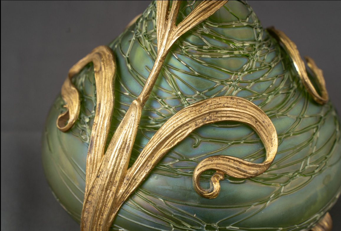 Vase en verre Art nouveau de Palme & König-photo-1