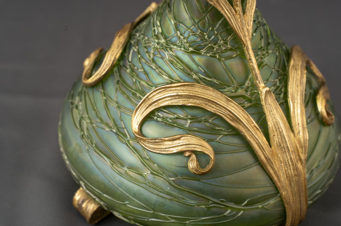Vase en verre Art nouveau de Palme & König-photo-2