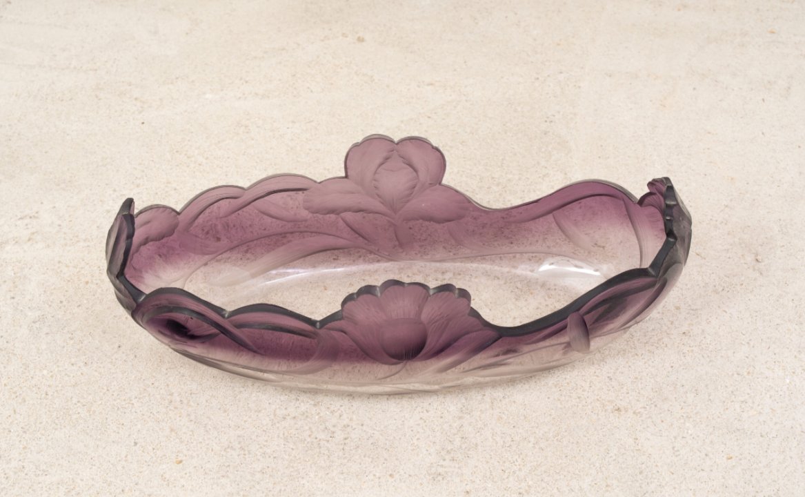 Moser Purple Glass  Bowl-photo-3