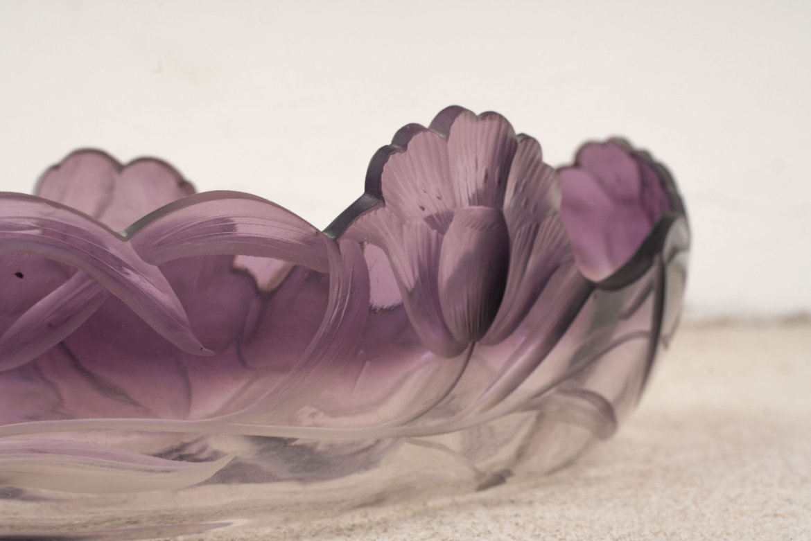 Moser Purple Glass  Bowl-photo-4