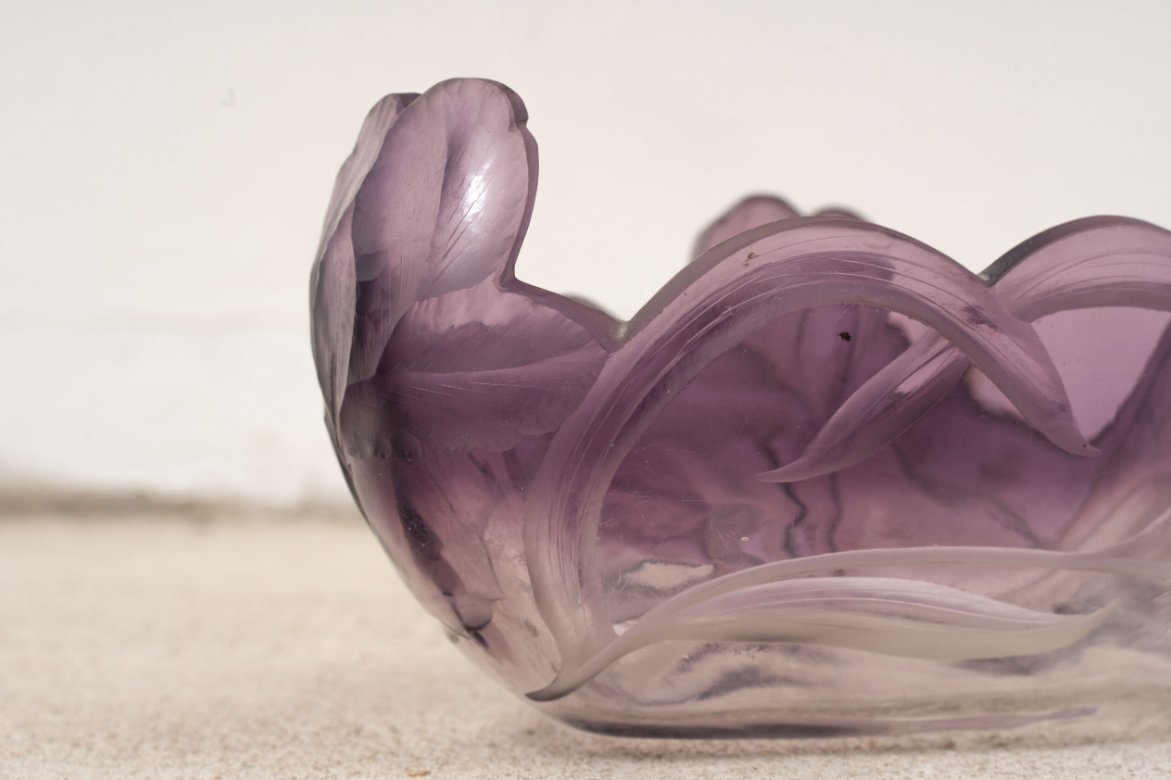 Moser Purple Glass  Bowl-photo-1