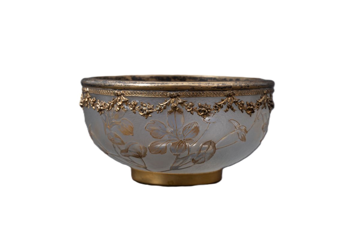 Victor Saglier (1809–1894): Art Nouveau Glass Bowl