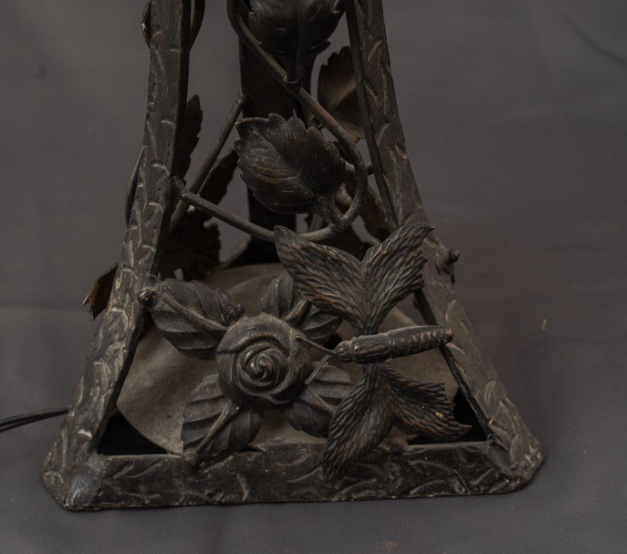 Art Nouveau Table Lamp, C. 1900-photo-2