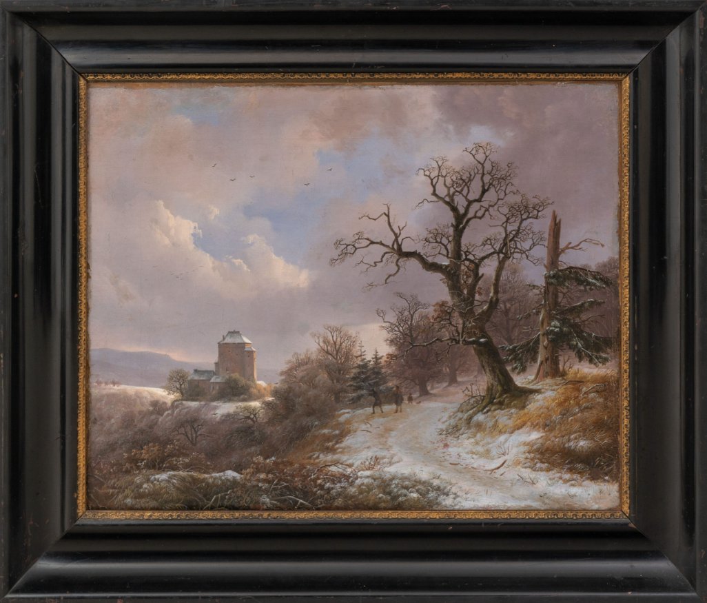 Remigius Adrianus Haanen (1812–1894) : Chasse en hiver, 1836