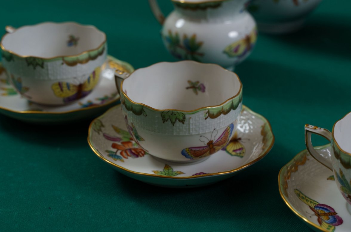Herend Tea Set With Victoria Design For Six People-photo-3