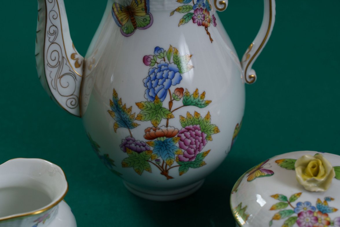 Herend Tea Set With Victoria Design For Six People-photo-1