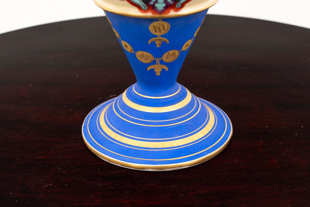 Pair Of French Porcelain Vases With Sphinxes, 19th Century-photo-7