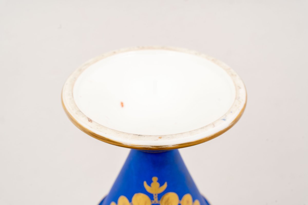 Pair Of French Porcelain Vases With Sphinxes, 19th Century-photo-8