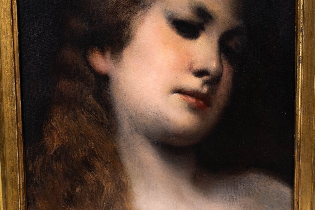 Gabriel Cornelius von Max (1840–1915) : Portrait de femme-photo-4