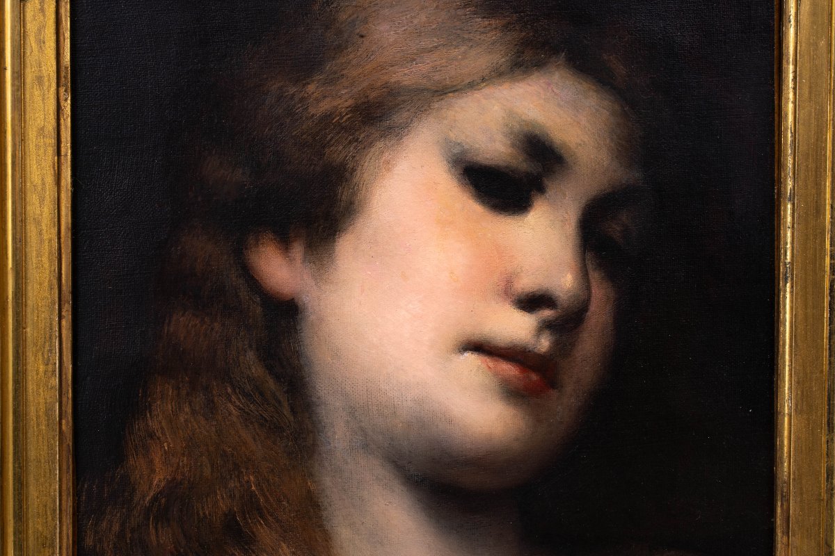 Gabriel Cornelius von Max (1840–1915) : Portrait de femme-photo-1