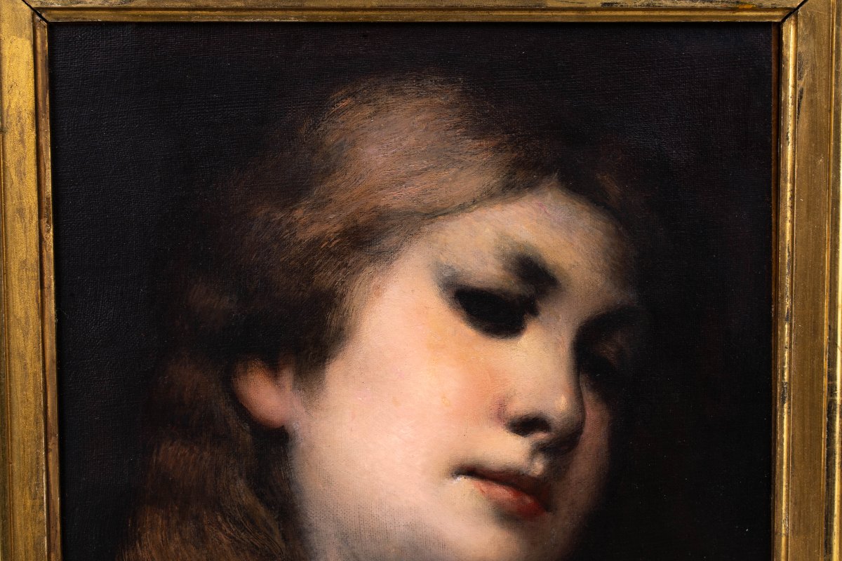 Gabriel Cornelius von Max (1840–1915) : Portrait de femme-photo-2
