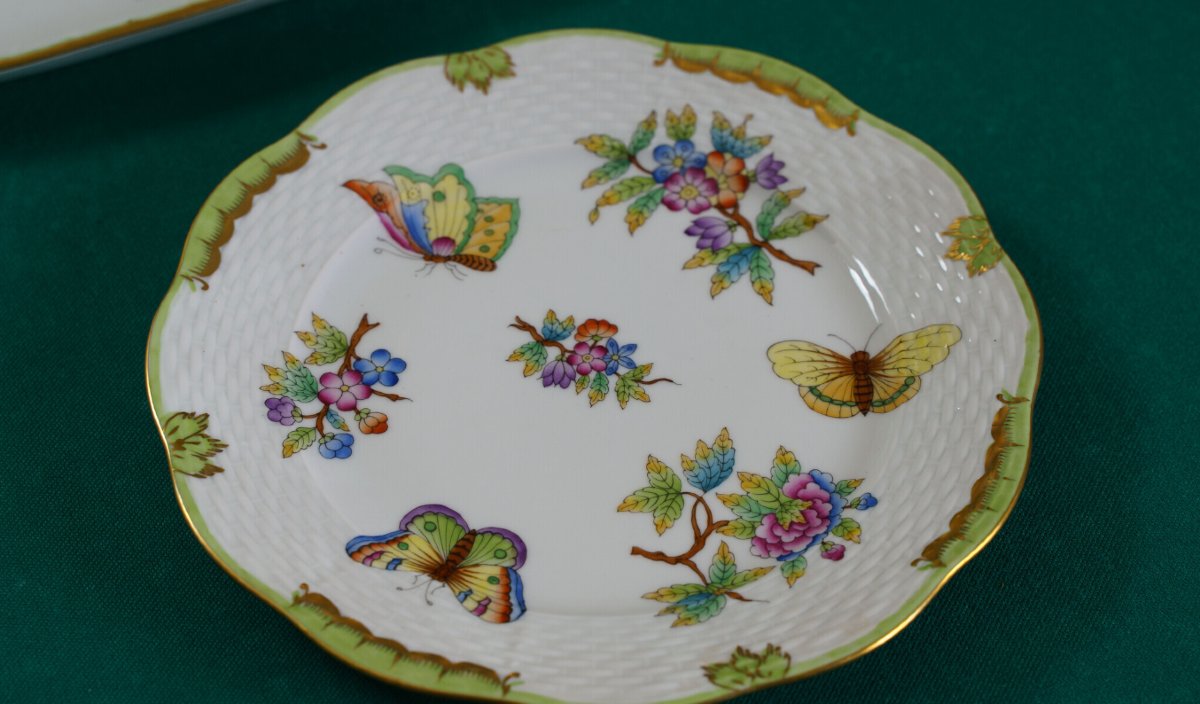 Herend Victoria (vbo) Dessert Set For Six People-photo-2