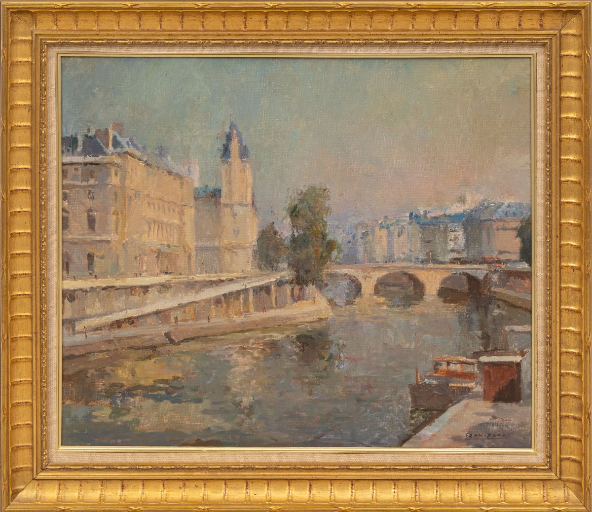 Francisco Baro (1926–2000) – La Seine et le pont Saint-Michel