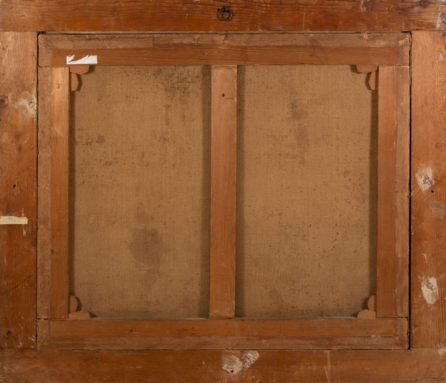 École française du XVIIIe siècle – Paysage avec château-photo-3