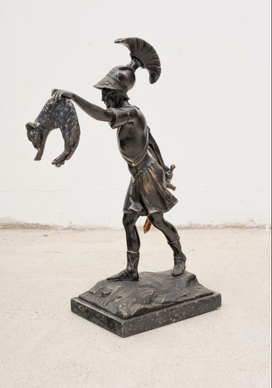 Jason With The Golden Fleece: 19th-century French Bronze Sculpture -photo-2