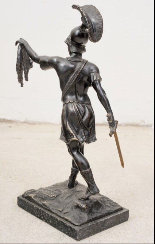 Jason With The Golden Fleece: 19th-century French Bronze Sculpture -photo-4