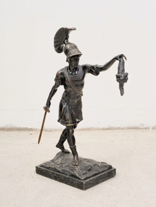 Jason With The Golden Fleece: 19th-century French Bronze Sculpture 