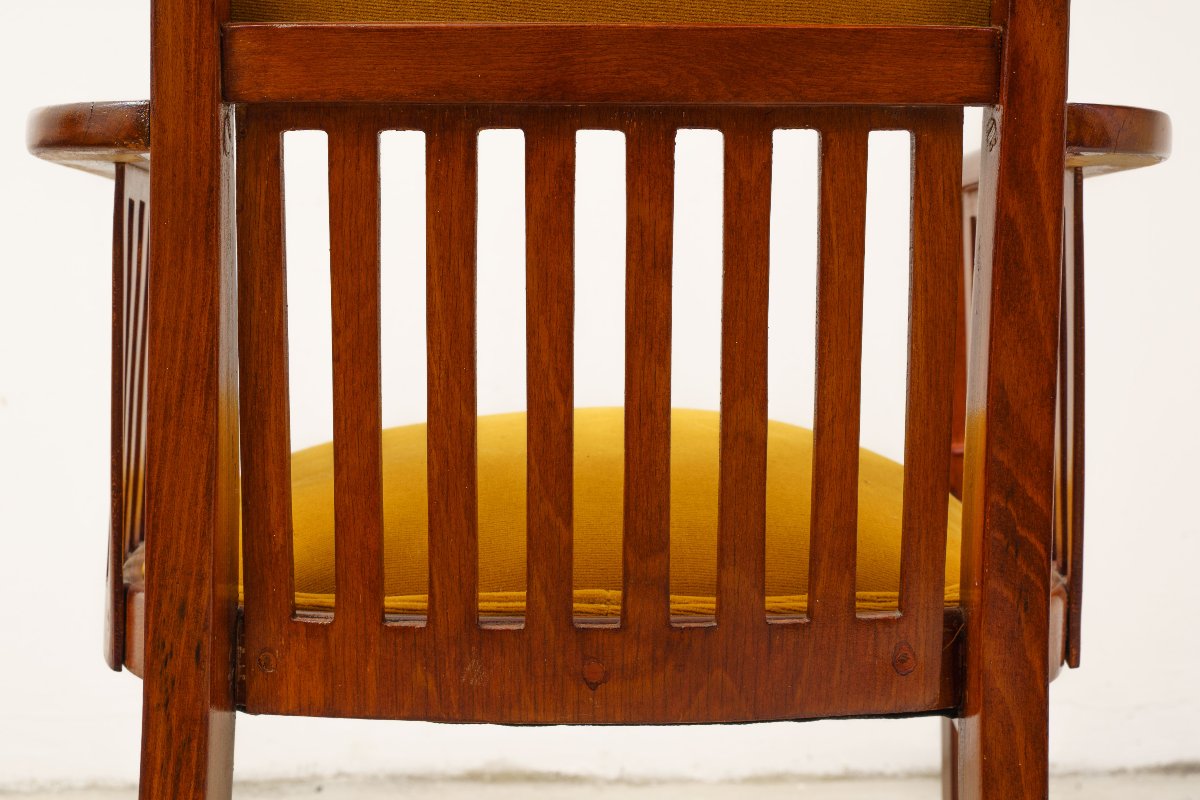 Paire de fauteuils modèle n° 420 réalisés par Jacob & Josef Kohn-photo-4