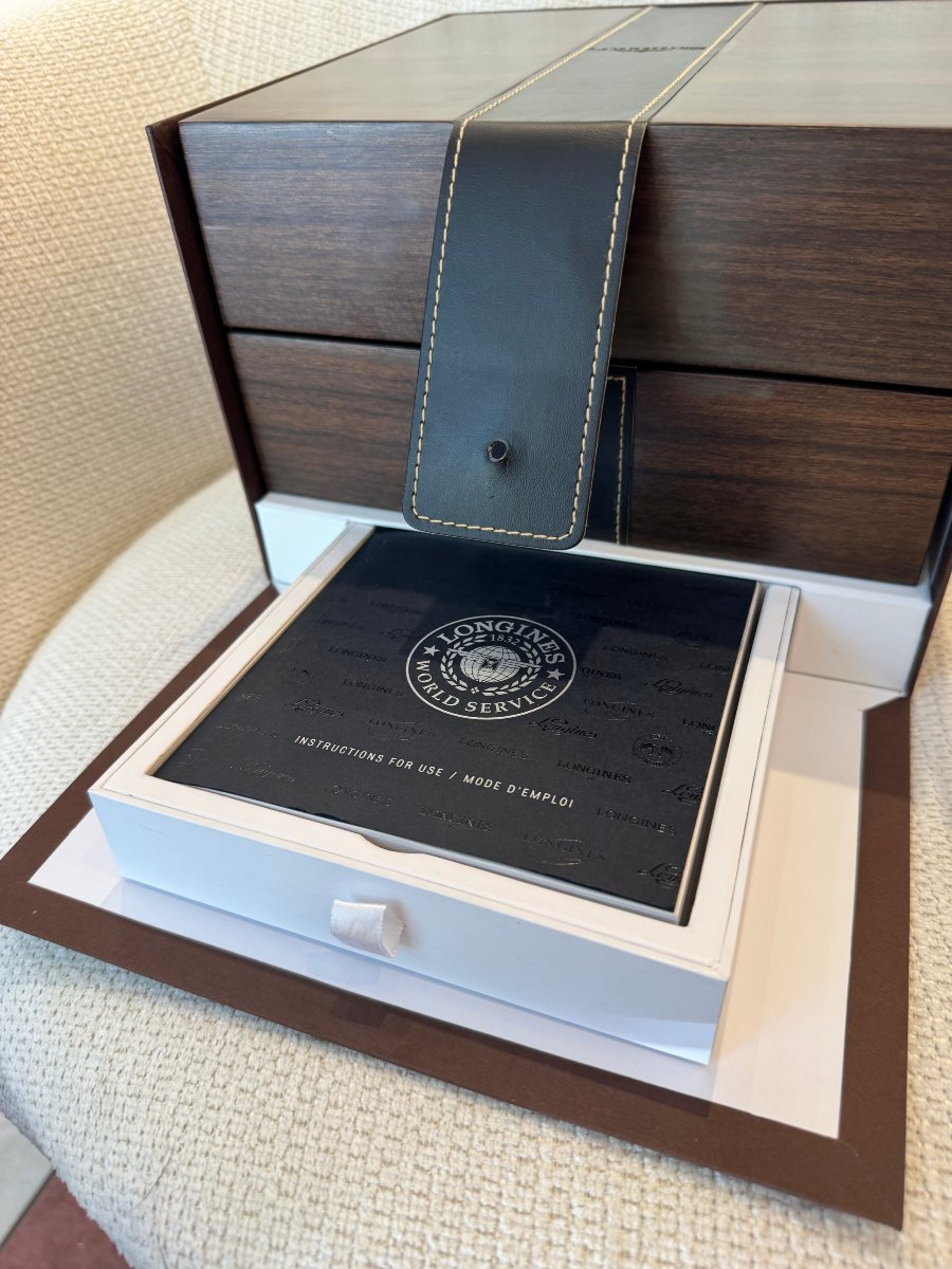 Longines Heritage Chronograph – Automatique – Ensemble complet avec boîte et documentation d’or-photo-4