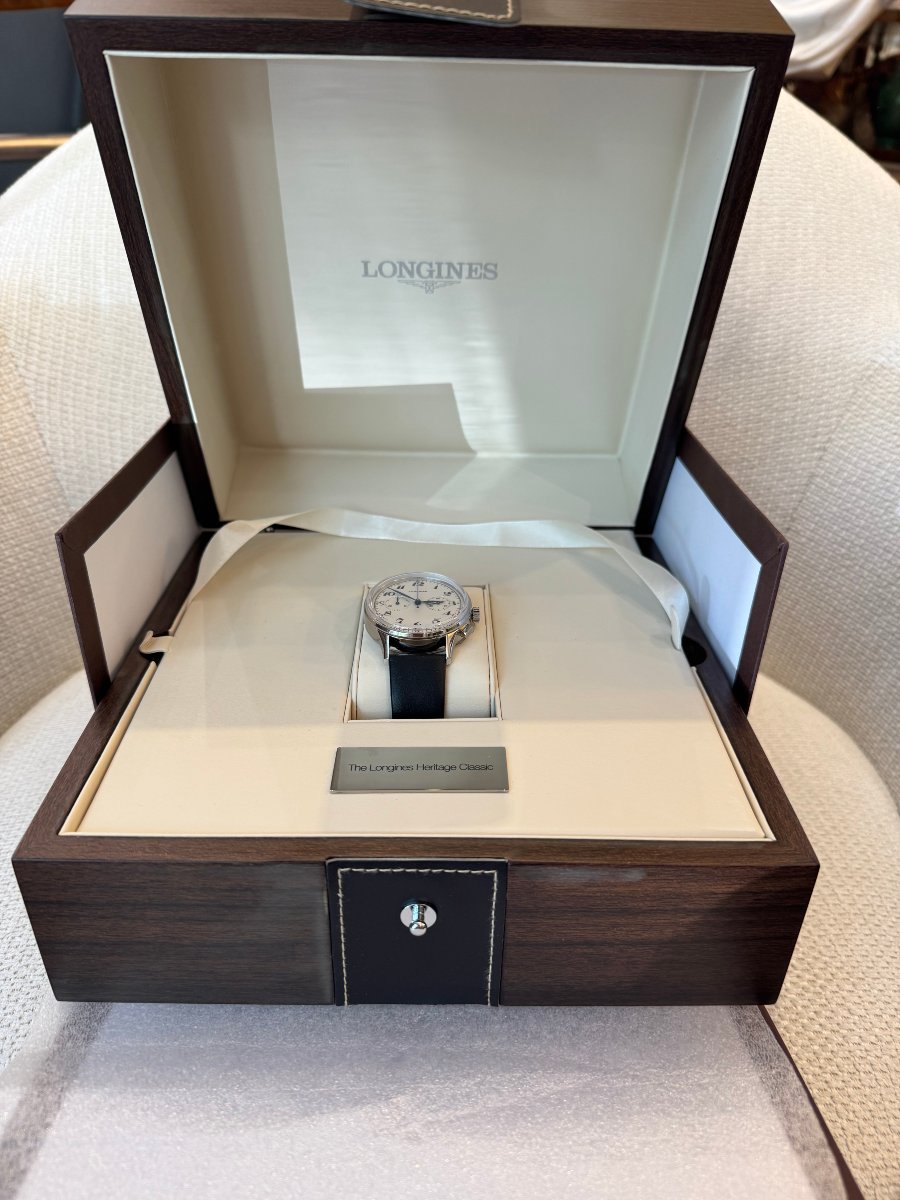 Longines Heritage Chronograph – Automatique – Ensemble complet avec boîte et documentation d’or