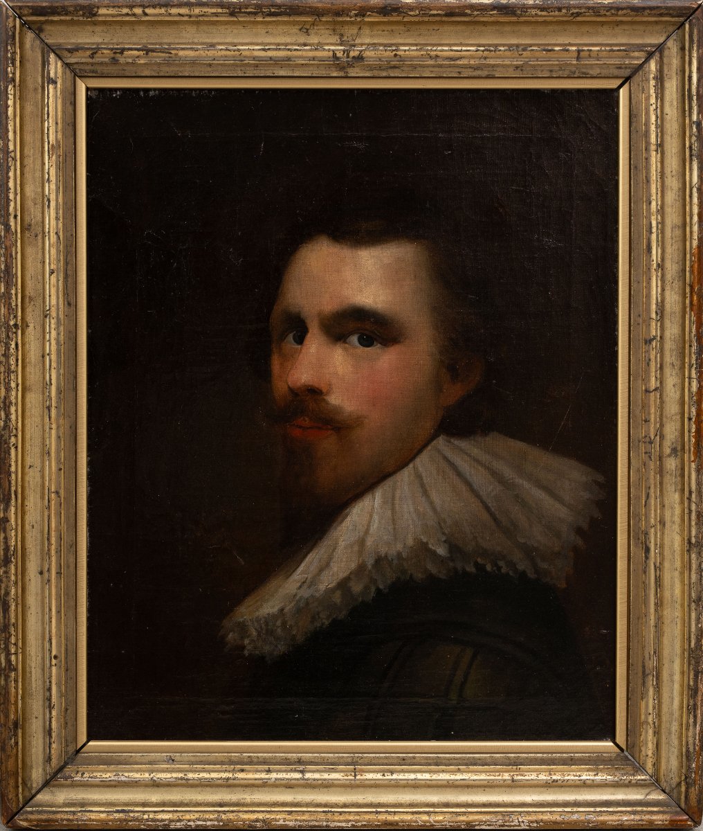 Portrait Of A Gentleman, In The Style Of Anthony Van Dyck, 19th Century