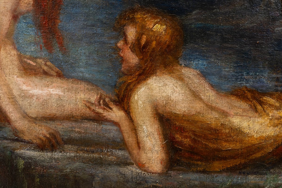 Hugo Löffler – Nymphes au bord d’un lac-photo-1