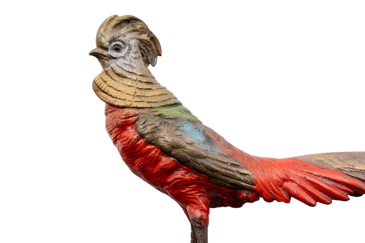 Oiseau en bronze peint à froid – Vienne, vers 1900-photo-4